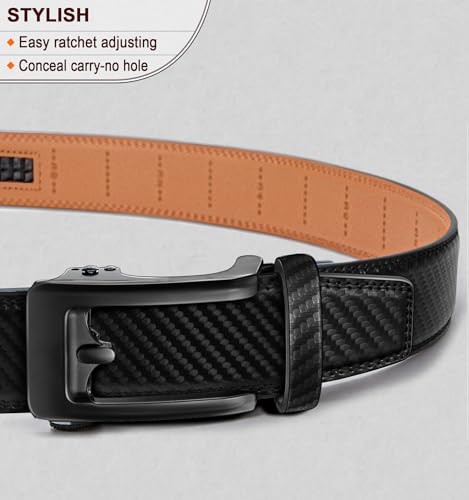 Image of BULLIANT Men's Ratchet Belt Nontrimmable-Click Belt Adjustable for Men Gift Lightweight 1 3 /8 inch