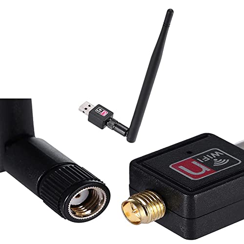 Image of USB WiFi Dongle 600Mbps Wireless Adapter 802.11n /g /b with Antenna Compatible with Desktop, Laptop, PC. (DHV-ADP-0174)