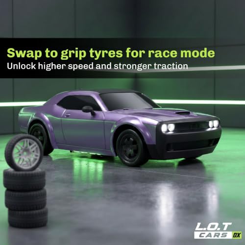 Image of Shadow Remote Control Car | 20Kmph, 2.4Ghz | Rc Drifting Car, Rc Car 4x4, Drift Car Remote Control Range Upto 100m, Race-Ready Build ABS Plastic Body, Multi-Mode LED Lights (Tarmac Purple)