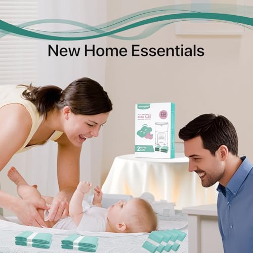 Image of Diaper Pail Refills Compatible with DEKOR MINI, 30% Extra Thick, Leak-Proof, Durable, Holds Up to 660 Diapers, Easy to Use for Baby's Diaper Disposal