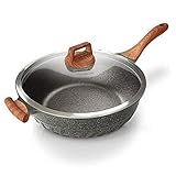 Wok Koreanischer Maifan Stein Wok Antihaftpfanne Keine Beschichtung Kein öliger Rauch Elektrischer Druckguss-Wok,C-30cm