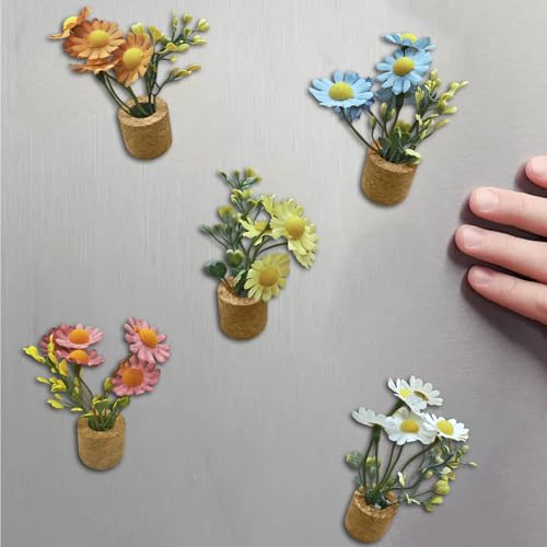 Lot de 5 mini aimants de cuisine marguerites idée cadeau déco maison - 4