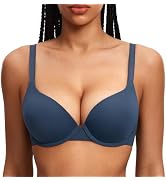 DOBREVA Femme Soutien Gorge Push Up Dos Nageur Fermeture Devant Dentelle Rembourrage Avec Armature Beige 90E