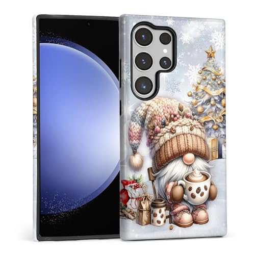 TAMEFOX Case for Samsung Galaxy S24 Ultra,Anti Drop Scratch Protective Phone Cover Case for Women Girl-Christmas Decorations-Santa Claus