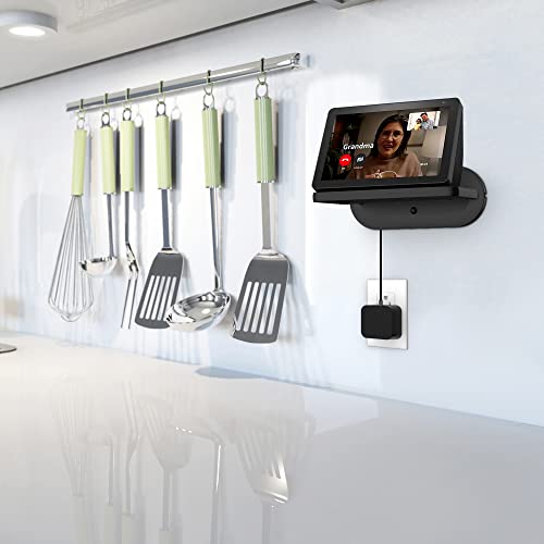 Homemount Show8 Wall Mount - Space Saving Smart Home Holder Compatible With Show8 (1St & 2Nd Gen, 2019 & 2021 Release) （Black） #TOP5
