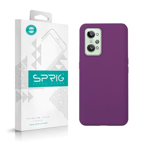 Image of SPRIG Compatible with Realme GT Neo 3T Premium SilkTone (Liquid Silicone) Back Cover Drop Tested Shock Proof Mobile Case for Men, Women, Boys and Girls with Camera Protection (Purple)