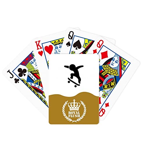 Comp. Figure Form Skateboarding Royal Flush Poker Card Game