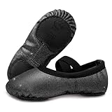 GroYolan Glitzer Mädchen Ballettschuhe Ballettschläppchen Kinder Ballerina Tanzschuhe für Tanz Performance Gymnastik