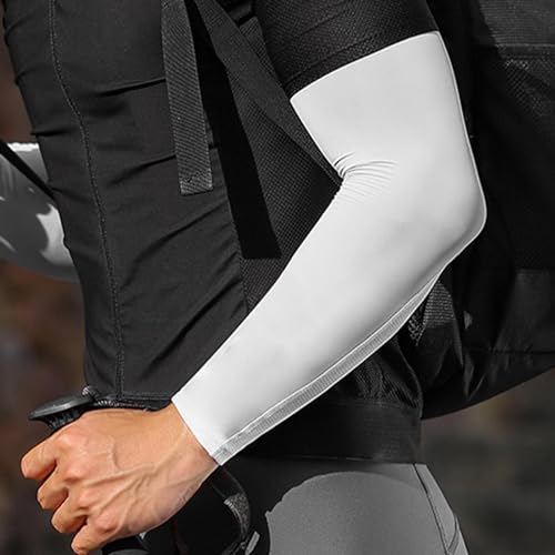 Fovolat Mangas de proteção solar, manga esportiva refrescante | Mangas de compressão esportivas resp