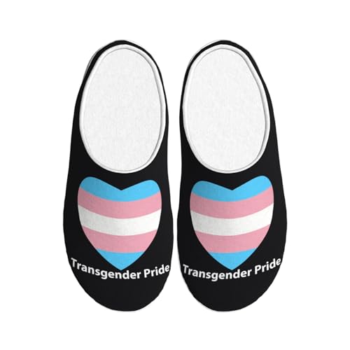 Lgbtq Gay Transgender Ally Pride Flag Adult Cotton Slippers For Women Men