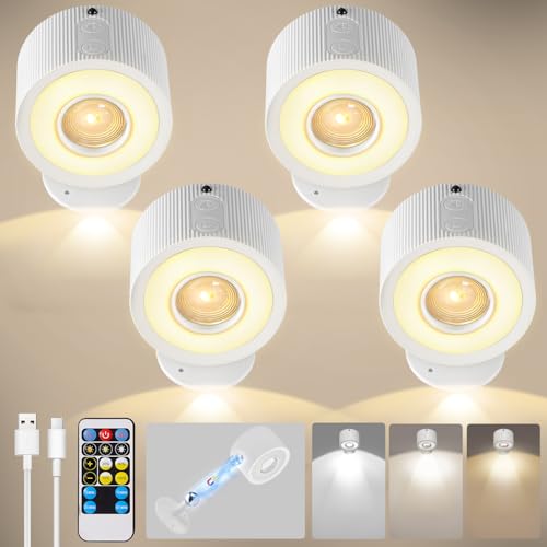 2 Pezzi Lampada Da Parete LED Moderna Lampada Da Lettura Interni Bianco Spot A Soffitto Girevole Luce Variabile A Tre Colori 87916229