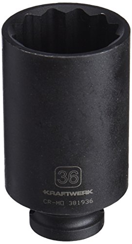 Preisvergleich Produktbild Kraftwerk 381936 1 / 2 Zoll 12-Kant-Schlag-Stecknuss 36mm