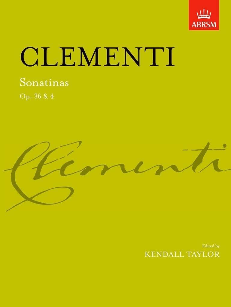 Sonatinas, complete Op. 36 & Op. 4 Clementi, Muzio; Taylor, Kendall Paperbac