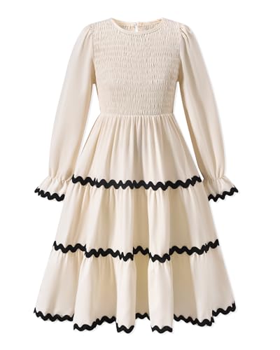 Little Girl Long Sleeve Dress 6-12 Y