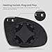 Driver Side Mirror Glass Replacement For Volkswagen VW Golf GTI MK5 Rabbit 2006-2009, For VW Passat Jetta 2005-2010, For Volkswagen EOS 2007-2008 - Power Heated, with Backing Plate