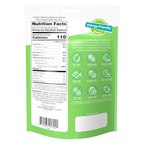 Image of YumEarth Organic Sour Littles Chewy Candy - Allergy Friendly (Top 9 Free), No Artificial Dyes, Non GMO, Gluten Free, Vegan Candy Snacks - 5 Ounce Bag