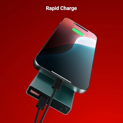 Image of ZEBRONICS EnergiTank 10MR1, Metal Power Bank, 10000 mAh, 22.5W Super Fast Charging PD 3.0 (PPS), Sleek & Stylish, Type C & USB Port, LED Indicator, for iPhone, Android, Tablets, Airpods (Olive)