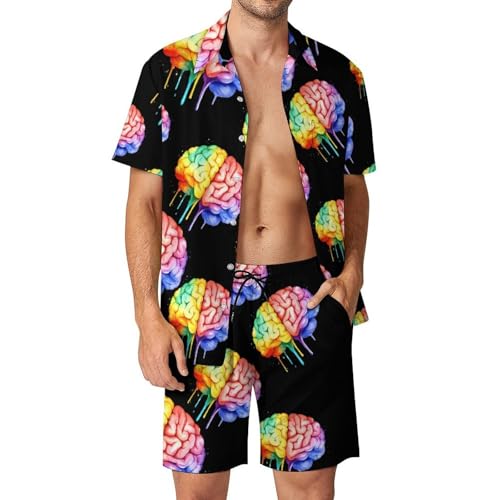 Conjunto de playa para hombre estilo acuarela ideal para tus vacaciones de verano y paseos marítimos