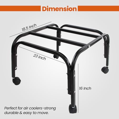 Image of BOLIDE Heavy Duty Metal Cooler Stand with 360 Rotating Wheels | Up to 120 KG Load Capacity | Rust-Resistant Base | Suitable for Room & Desert Coolers