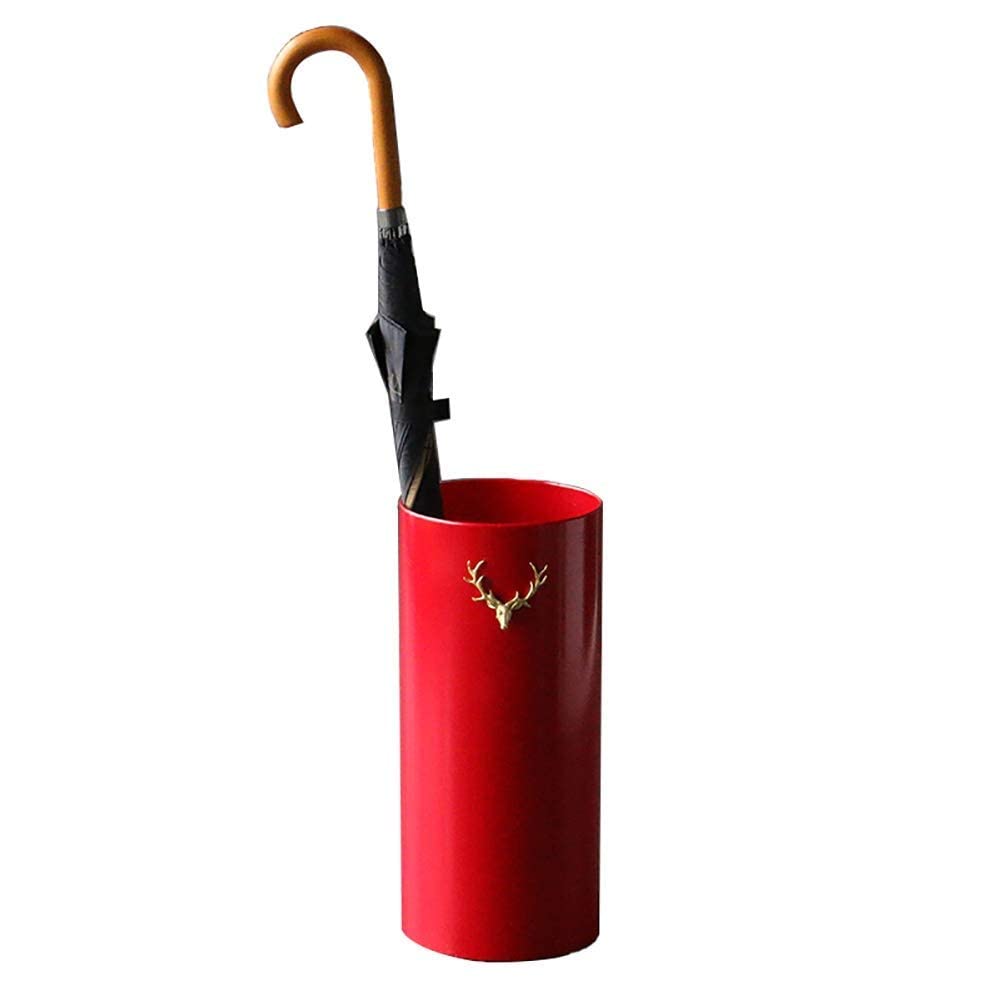 WXPGFEQ Round Metal Umbrella Stand Holder, Sturdy Rack for Canes Walking Sticks, for Home Kitchen Office Entryway