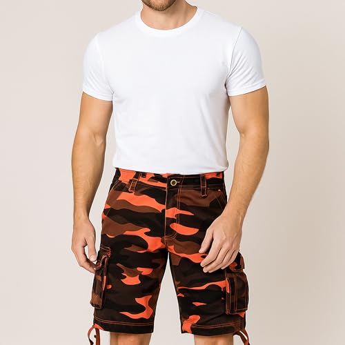 JEShifangjiusu Shorts Cargo Camuflados Oversize para Hombre miniatura 2