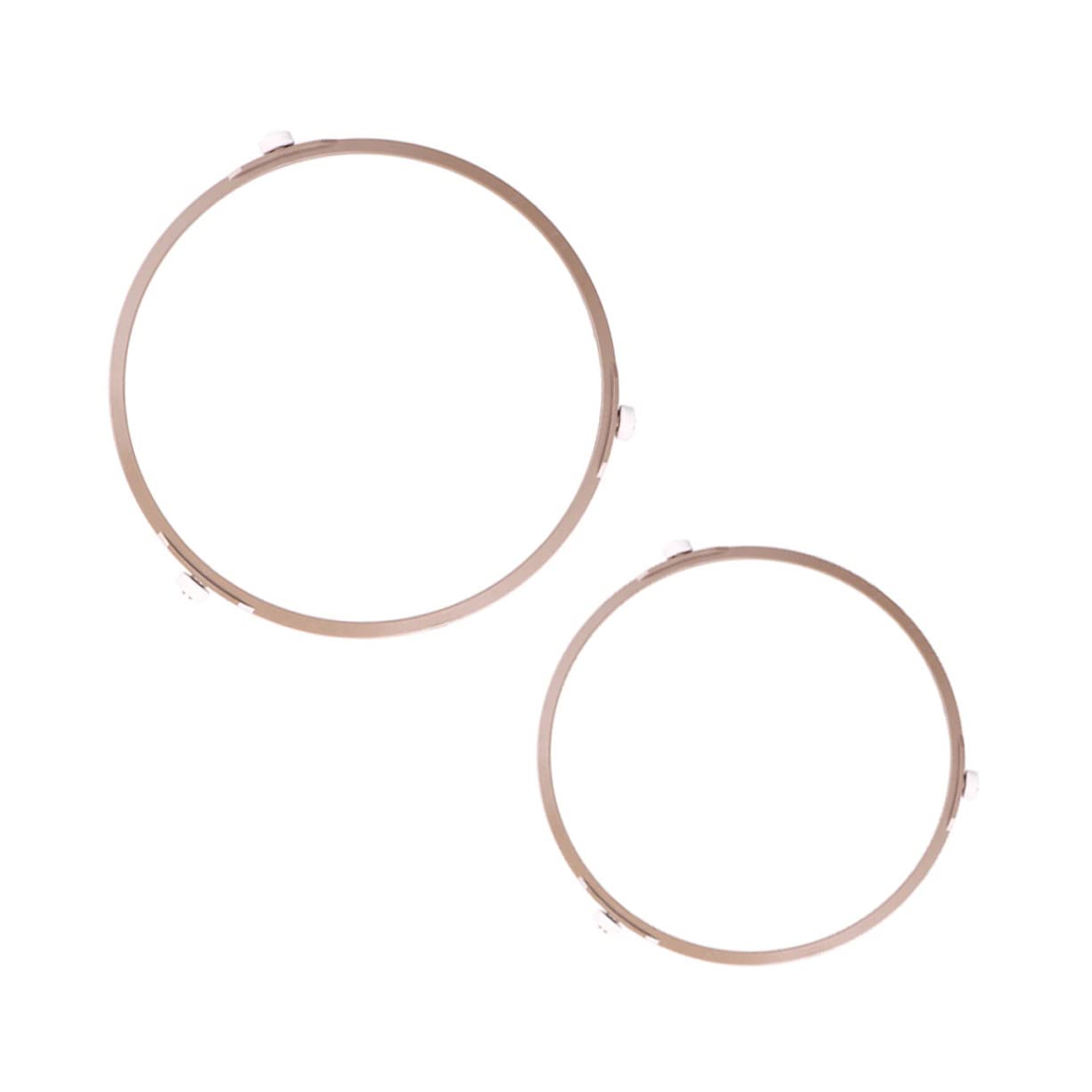 FELTECHELECTR 2 Pcs Microwave Plastic Turntable Holder for Glass Plates Essential Oven Accessories Convenient Tray Wheel for Efficient Cooking Random Color