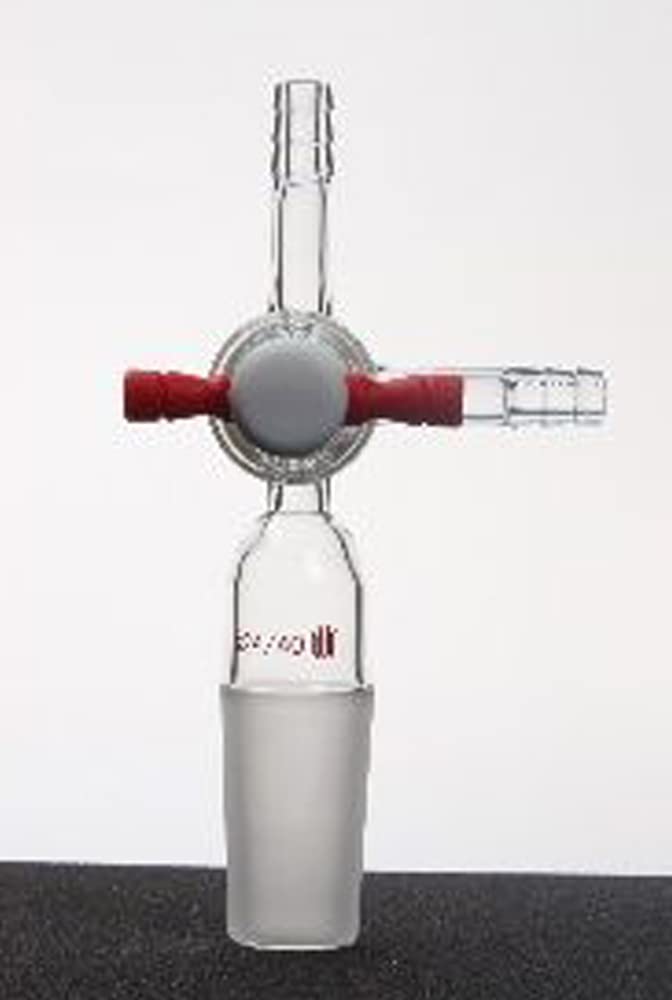 Adaptateur de rinçage en T PTFE 24/40 Kemtech A682440 pour purger les circuits de distillation