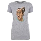 500 LEVEL Leylah Fernandez Portrait Shirt for Women (Heather Gray, X-Large)