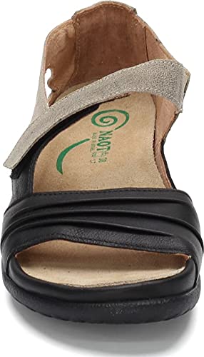 Naot Women's Papaki Sandal Speckled Beige Lthr/Soft Black Lthr 8-8.5 M Us #TOP1