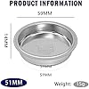 Portafiltro Senza Fondo Da 51 Mm In Acciaio Inox 304, Compatibile Con Macchine DeLonghi Dedica EC680/EC685/EC785/EC820/EC850/EC860 E Smeg - 6