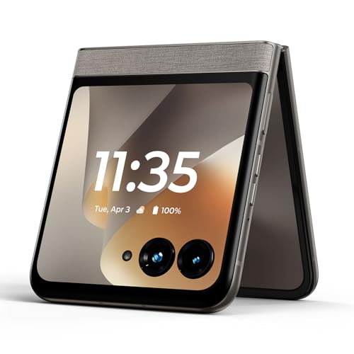 Image of Motorola Razr 2026 | Unlocked | Made for US 8 /256GB | 50MP Camera | Pantone Hematite