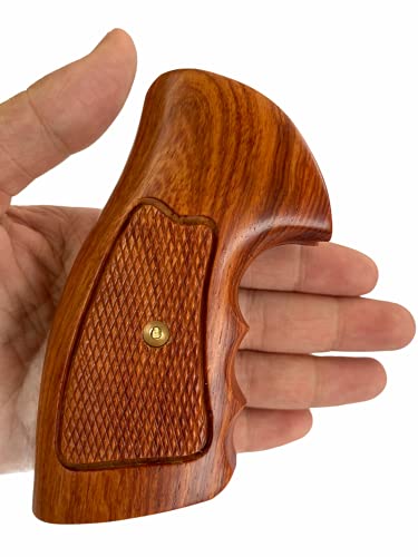 Handicraftgrips New Rossi Small Frame Square Butt Revolver Grips Checkered Hardwood Handmade #Rsw18 #TOP1
