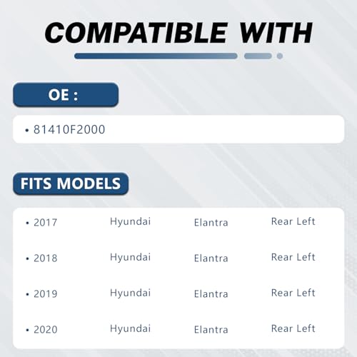 Image of KELOKE Door Latch Lock Actuator Compatible with Hyundai Elantra 2017 2018 2019 2020, Rear Left Driver Side, Replace# 81410-F2000, 81410F2000