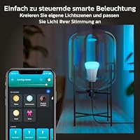 Philips Hue E27 LED Lampe, smarte Lichtsteuerung, 4er Pack – Ansicht 2