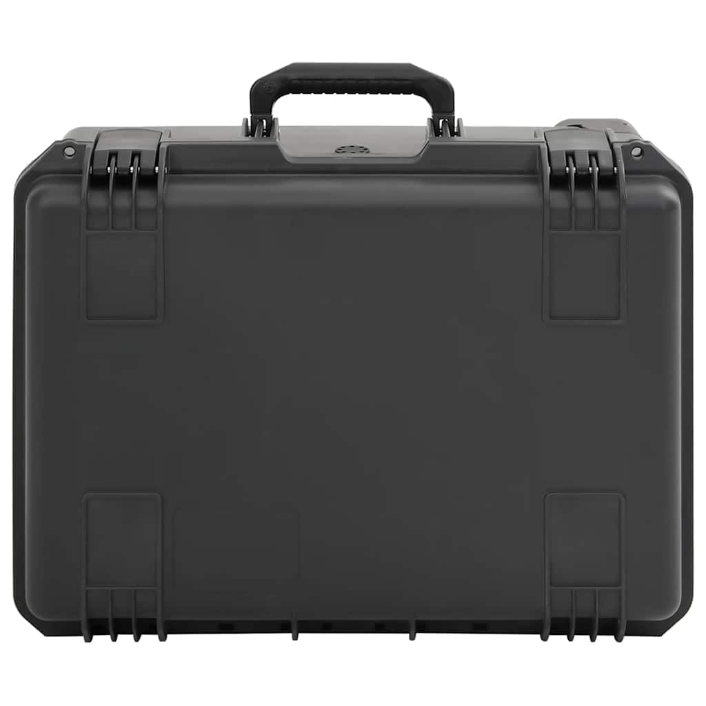 Maletín rígido portátil para cámara de viaje en avión, color negro, 54 x 41,5 x 29 cm, polipropileno, funda para cámara con inserciones de espuma para equipo fotográfico, objetivo y accesorios