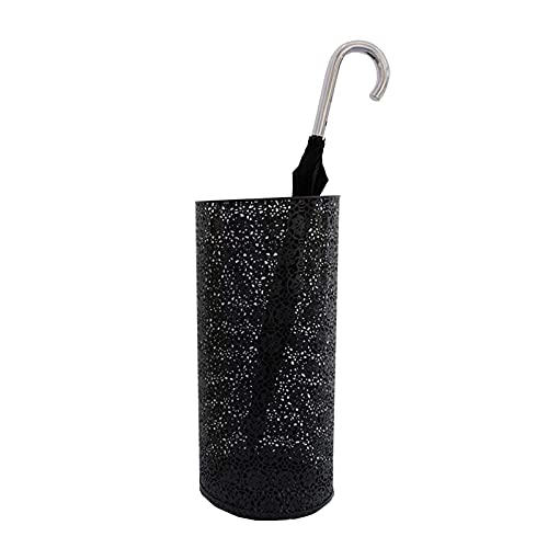 Porte-parapluie en fer forgé design géométrique pour hall chic - 2