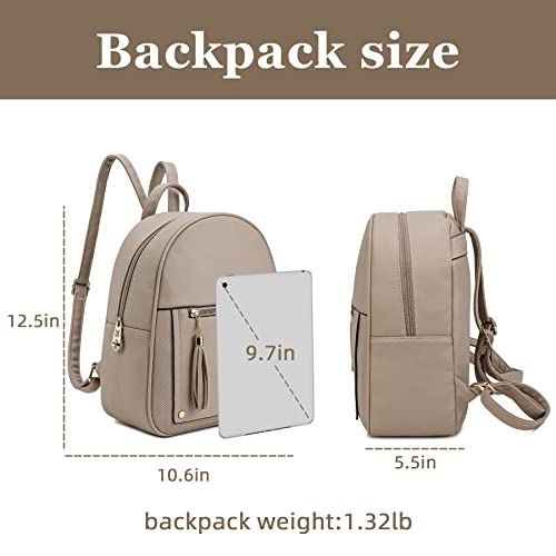 Montana West Medium Backpack Purse For Women Anti Theft Backpack With Secured Zipper & Tassel thumb #4