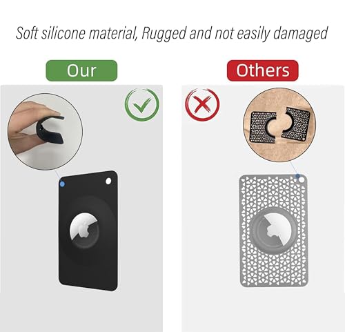Image of Airtag Card Case for Wallets, Water Proof Shock Proof Scratch Resistant Drop Resistant (Black, Card Type)