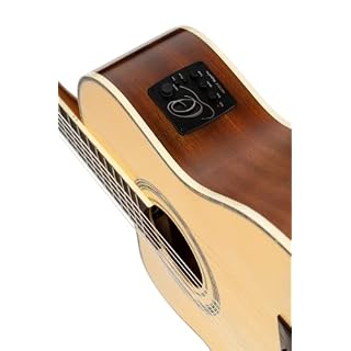 Ortega Guitars Family Series Pro Guitare classique 4/4 pour gaucher – Électro-acoustique – Épicéa et acajou naturel – Housse incluse (RCE141NT-L) - Les Beatles, Paul McCartney, John Lennon, RIngo Starr, George Harrison Ortega Guitars Family Series Pro Guitare classique 4/4 pour gaucher - Électro-acoustique - Épicéa et acajou naturel - Housse incluse (RCE141NT-L) – Image 6