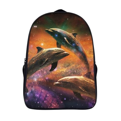 Sacs scolaires pour fille et garçon avec motif dauphin bleu