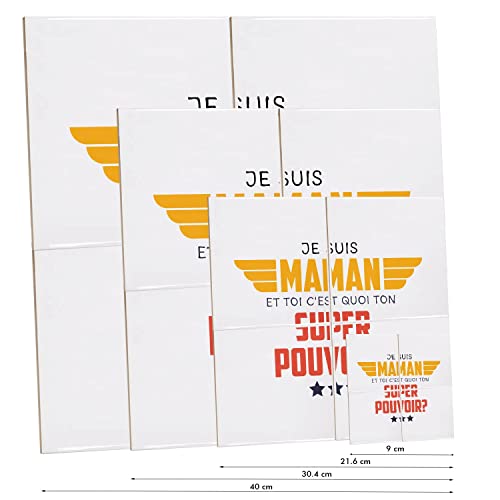 Carreaux céramique décoratif mural 40x40 idée cadeau maman