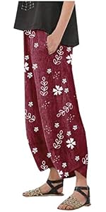 High Waisted Tummy Control Bootcut Capri Pants for Women Yoga Exercise