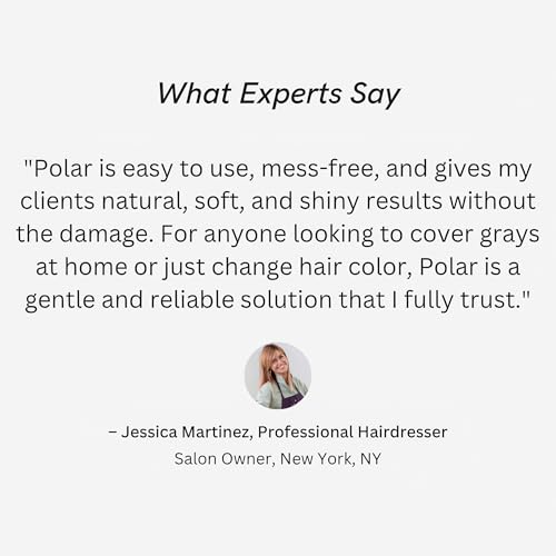 Image of Polar Hair Dye Shampoo | Blonde Hair Dye Color Shampoo for Gray Coverage | Blonde hair dye shampoo for gray hair coverage; golden tone color shampoo, semi-permanent wash, quick application, 6.76 fl oz