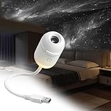2-in-1 Galaxy Projector Night Light, 360° Adjustable Sternenhimmel Projektor Kinder Erwachsene, LED Projektor Sternenhimmel mit 12 Schiebbare Projektionsfolien, Deckenprojektor, Geschenke für Mama