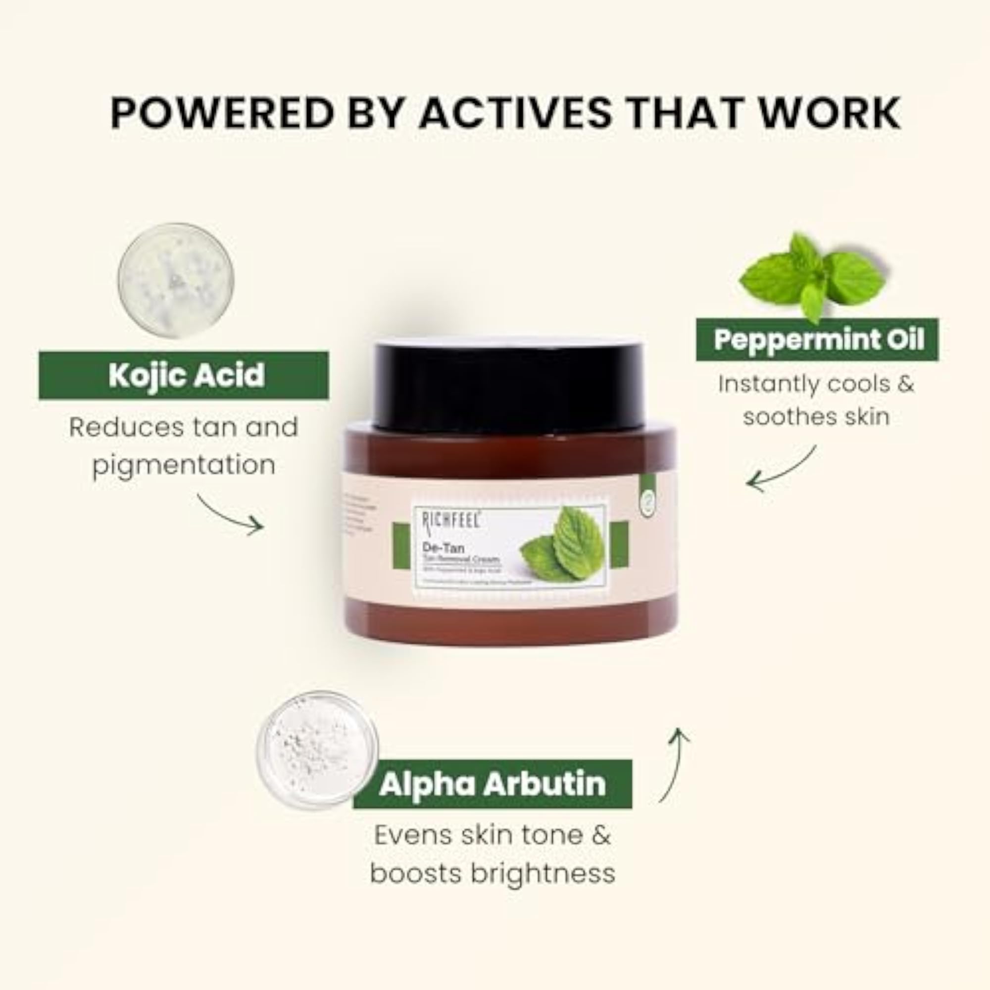 De-tan Cream 100gm, Skin Brightening Solution