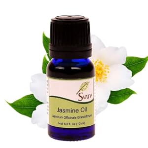 SVATV Jasmine Essential Oil Therapeutic Grade Aromatherapy Oils Fragrance Oil for Diffuser Yoga Massage & DIY Personal Care 10 ml