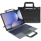 Nillkin Carrying Keyboard Case for Samsung Galaxy Tab S10 Ultra/S9 Ultra 14.6" Tablet with Handle, Rugged Case with Detachable Backlit Keyboard, Trackpad, Portrait/Landscape Stand, Camera Cover, Black