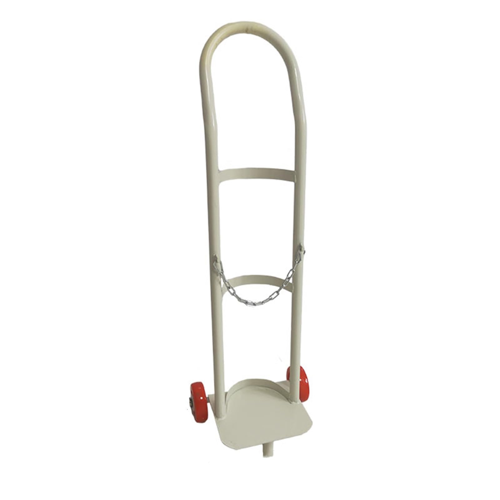 WQPMNYG 15L Oxygen Tank Holder Cart, Mobile Nitrous Cylinder Carrier with Rollator, Portable Gas Cylinder Trolley for Easy Storage & Transportation (White)