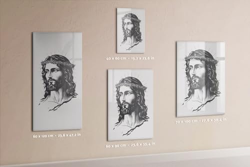 Tableau magnétique en verre pour annonces et organisation 60x90 Jésus-Christ - 6