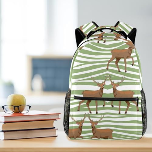 Sac à dos adolescents cerf pour école et collège 40cm - 5